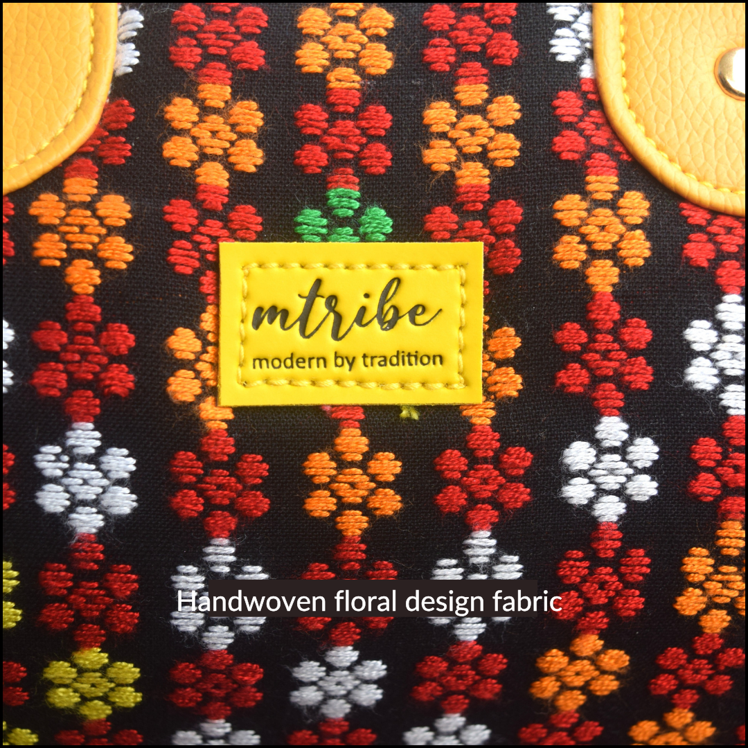 Floral Chic Mini Duffle Handbag