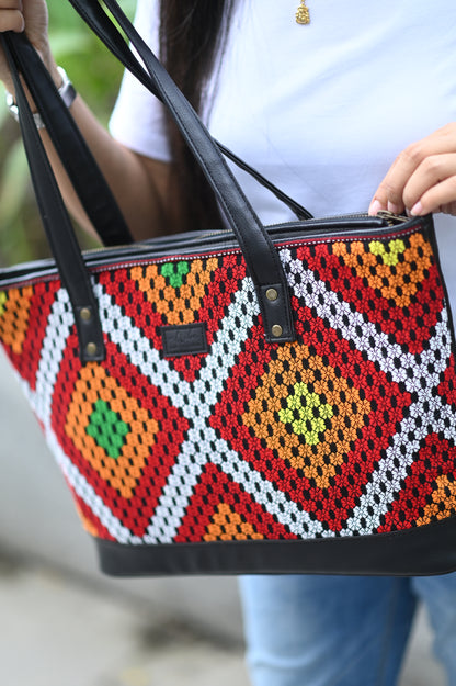 Colorful Heritage Tote (black)