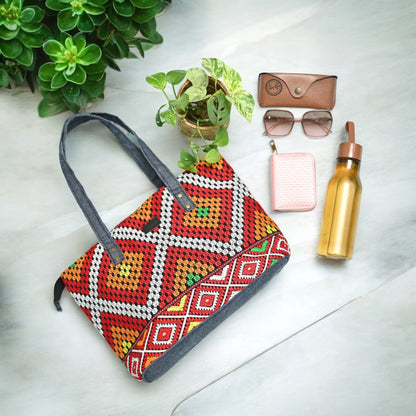 Colorful Heritage Tote (black)