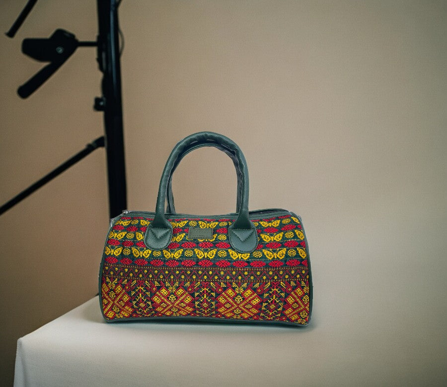 "Colorful Wings  Mini Duffle" handbag