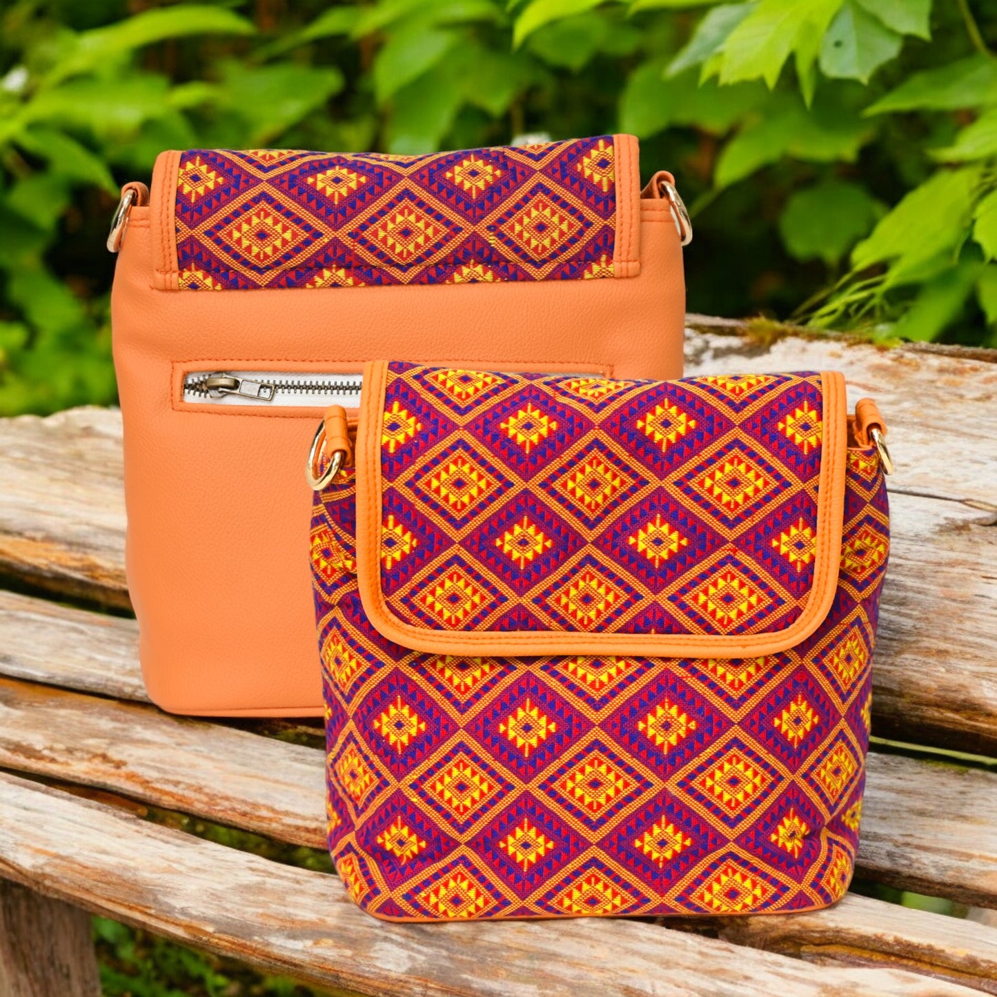 Marvel Sling Bag (Orange geometric)