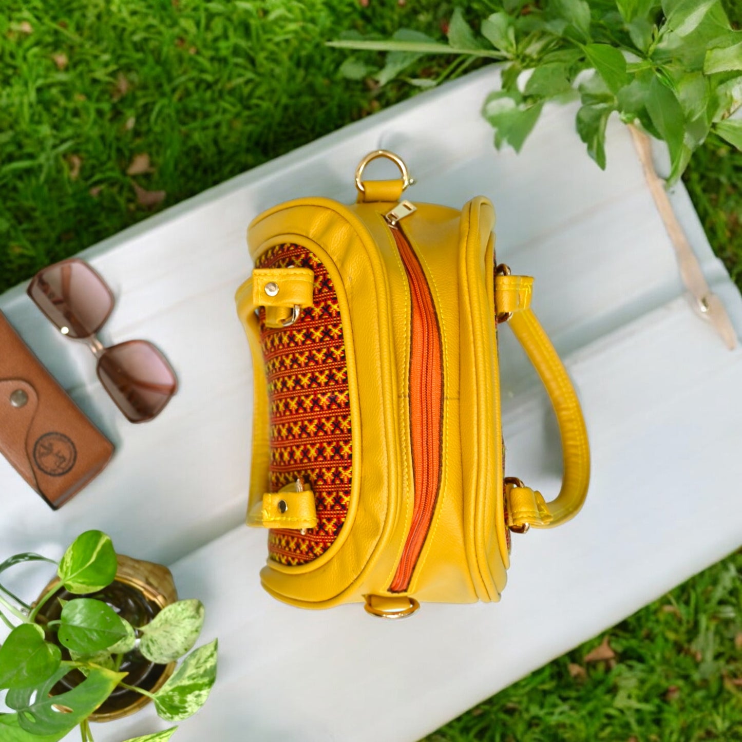 Mustard Yellow satchel (yellow)