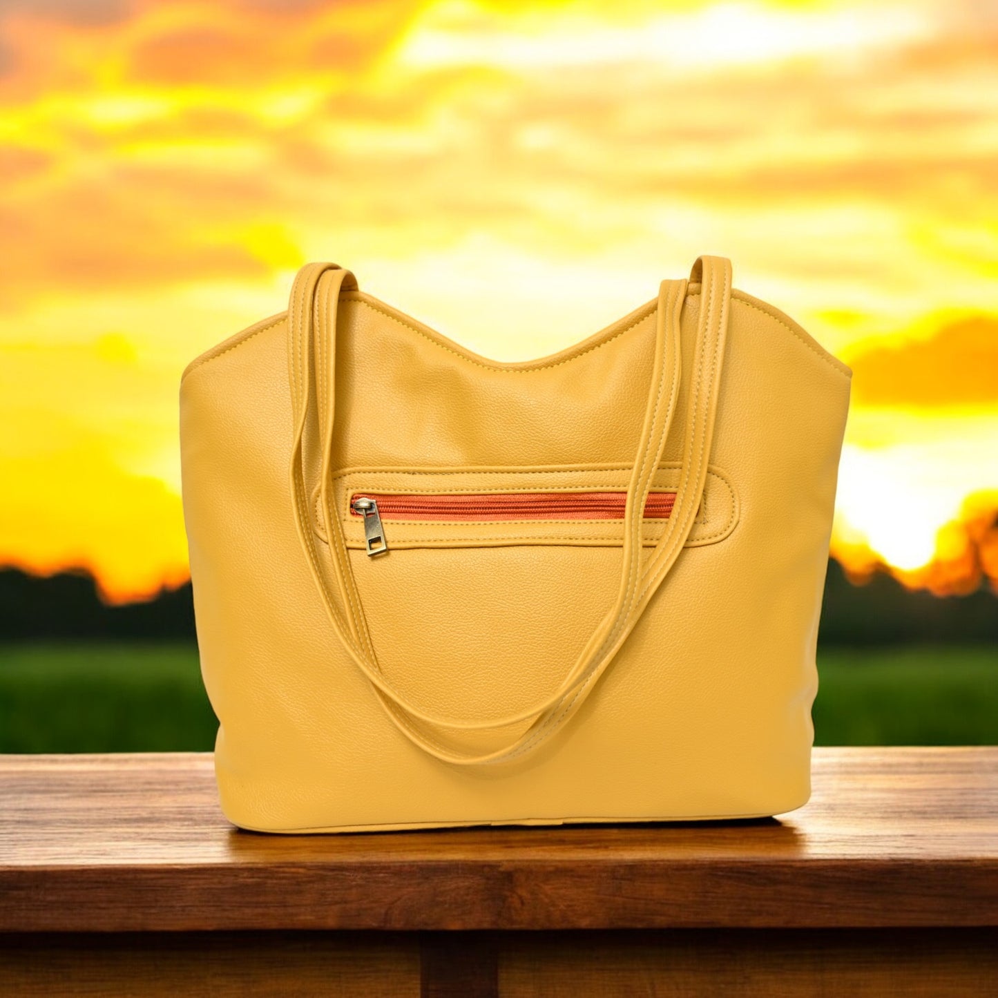 The Artisan Blue & yellow Handbag