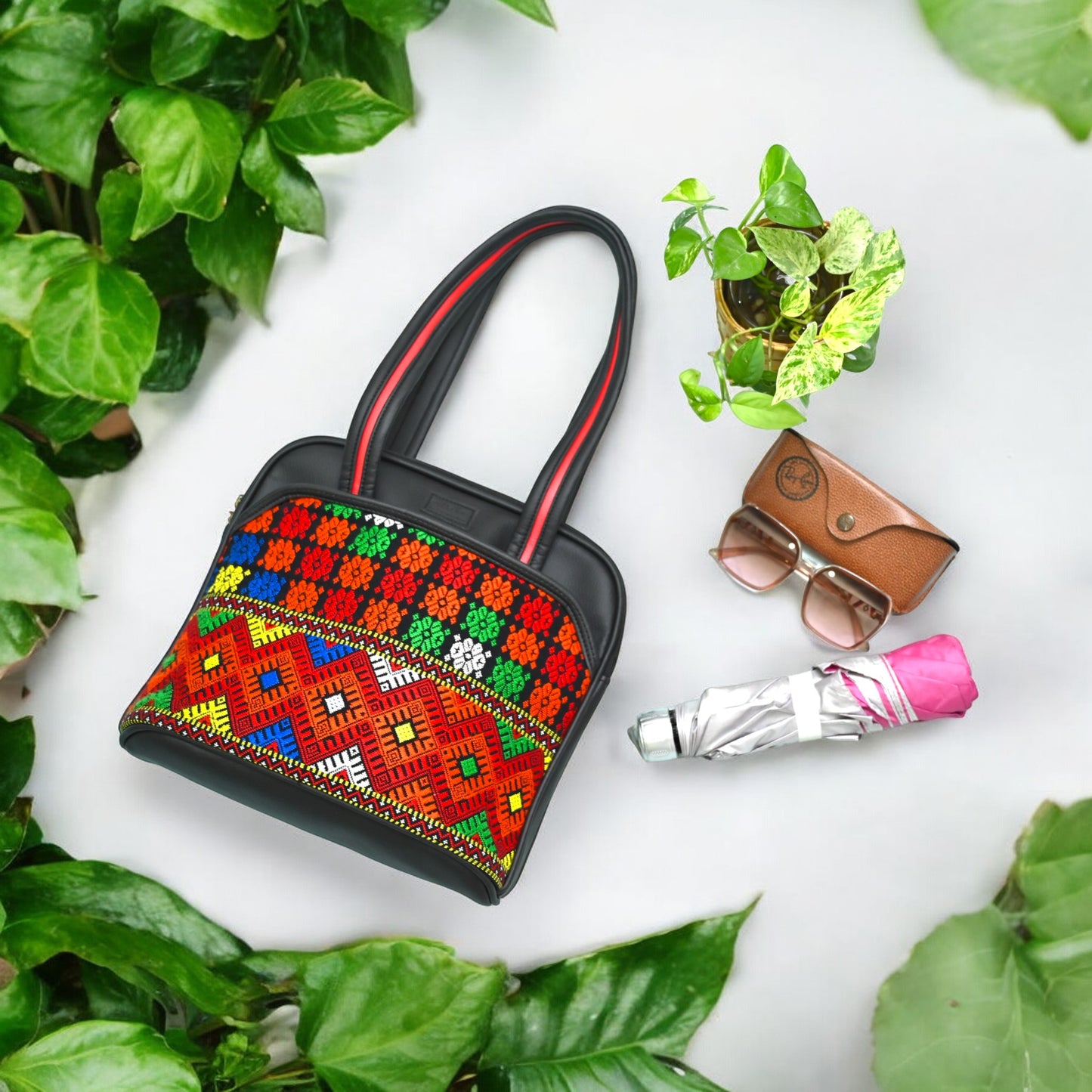 Vibrant Artisan Satchel