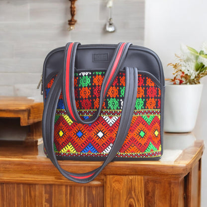 Vibrant Artisan Satchel