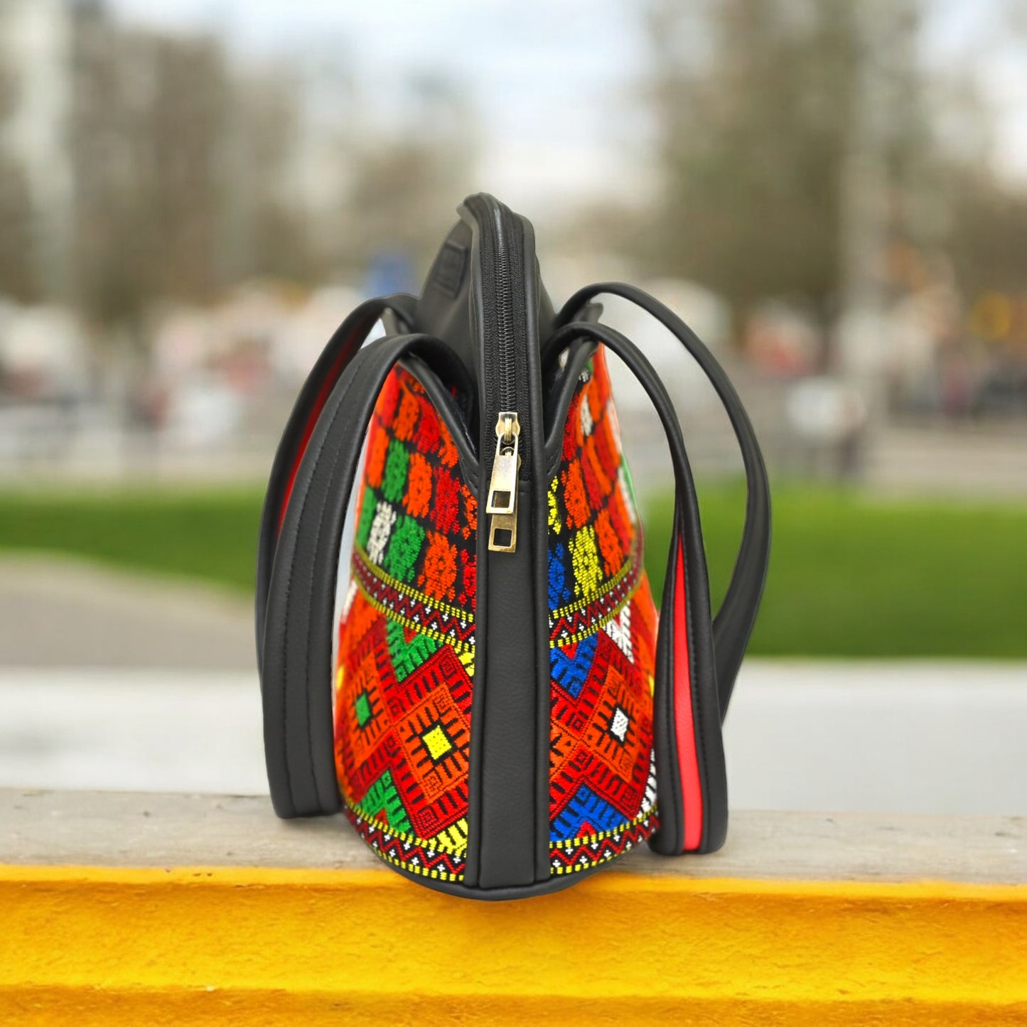 Vibrant Artisan Satchel