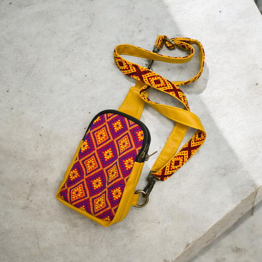 Vibrant Voyage Crossbody sling yellow